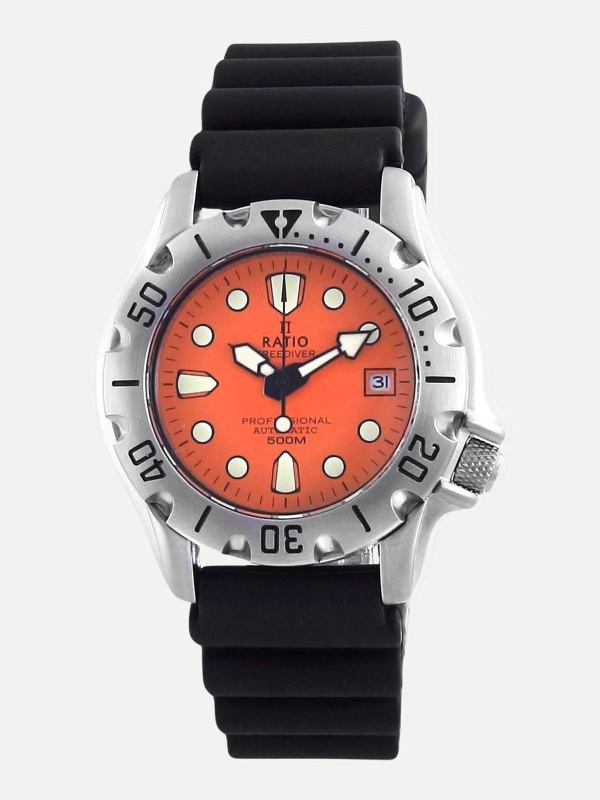 Ratio FreeDiver Professional 500M Sapphire Automatic 32BJ202A-ORG Men's Watch