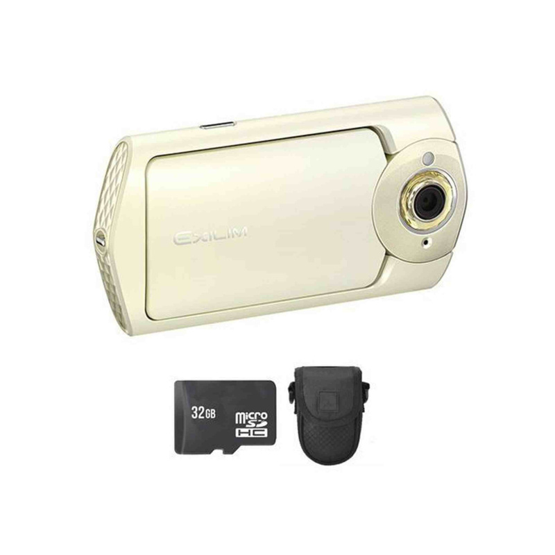 Casio Exilim EX-TR60 Selfie Digital Camera - White + 32GB & Case