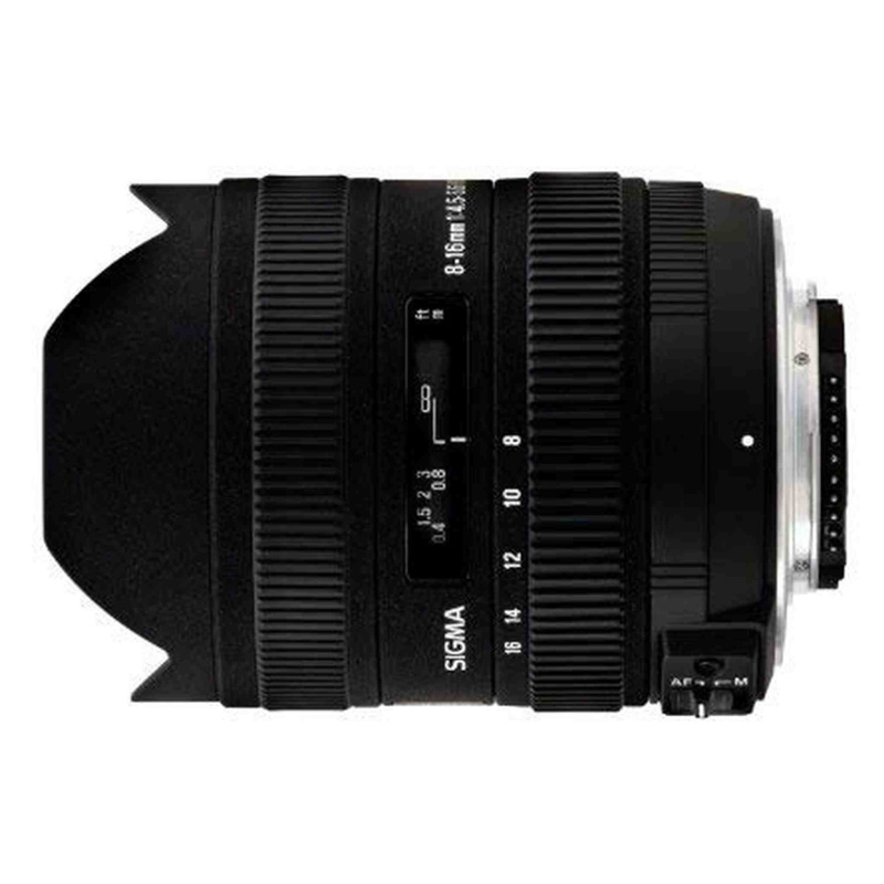 Sigma 8-16mm f/4.5-5.6 DC HSM FLD AF Ultra Wide Zoom Lens for APS-C sized Canon Digital DSLR Camera - International Vers (International Model)