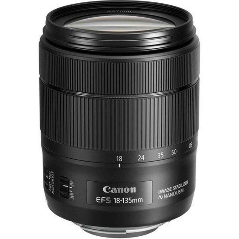Canon 1276C002-IV EF-S 18-135mm f/3.5-5.6 Image Stabilization USM Lens (Black) (International Model) No Warranty [Bulk Packaging