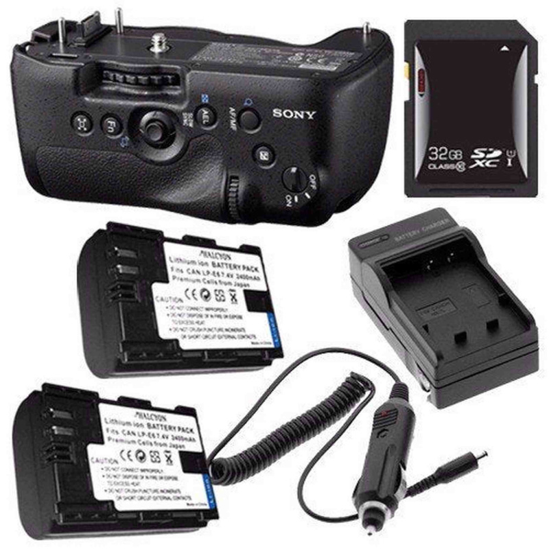Sony Vertical Battery Grip Alpha A99 DSLR Camera + NP-FM500H Battery + External Charger + 32GB SDHC Card Saver Bundle