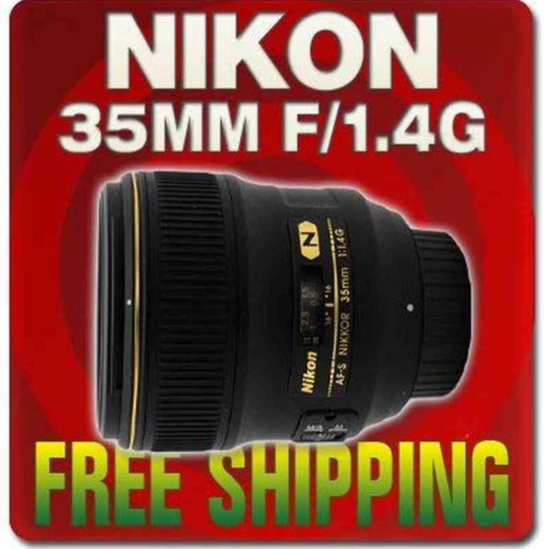 Nikon AF FX NIKKOR 35mm f/1.4G Fixed Zoom Lens with Auto Focus for Nikon DSLR Cameras International Version (No Warranty