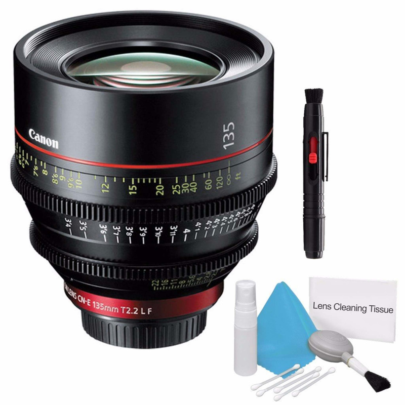 Canon CN-E 135mm T2.2 L F Cinema Prime Lens (EF Mount) Package (International Model)