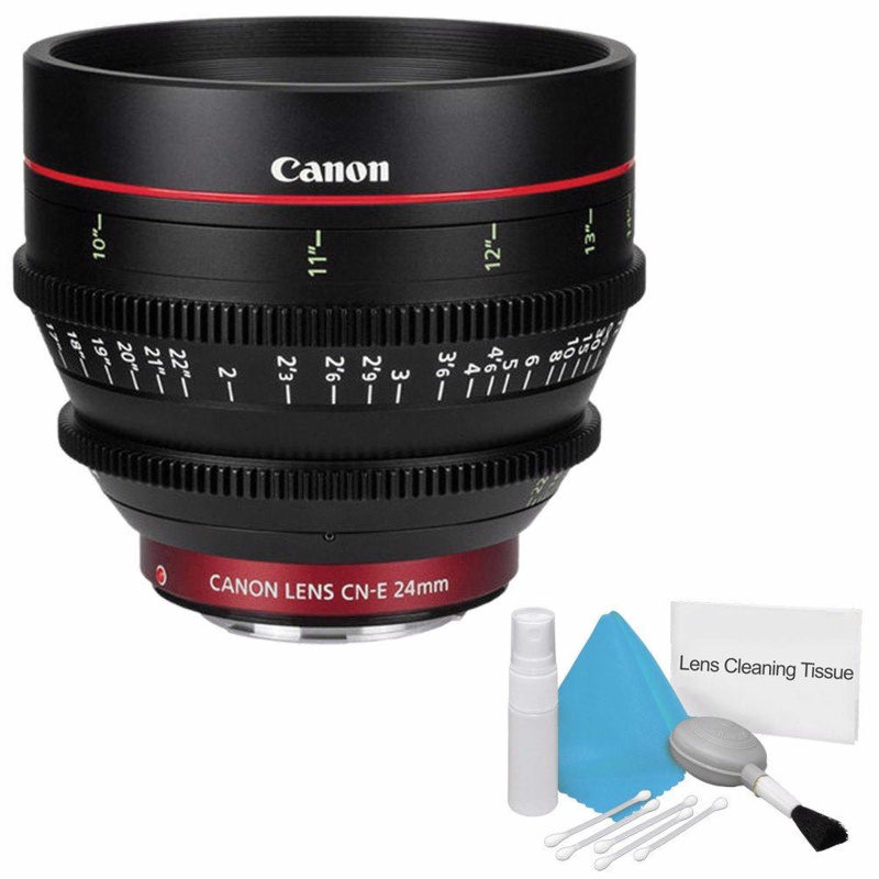 Canon CN-E 24mm T1.5 L F Cine Lens (International Model) + Deluxe Cleaning Kit Base Bundle