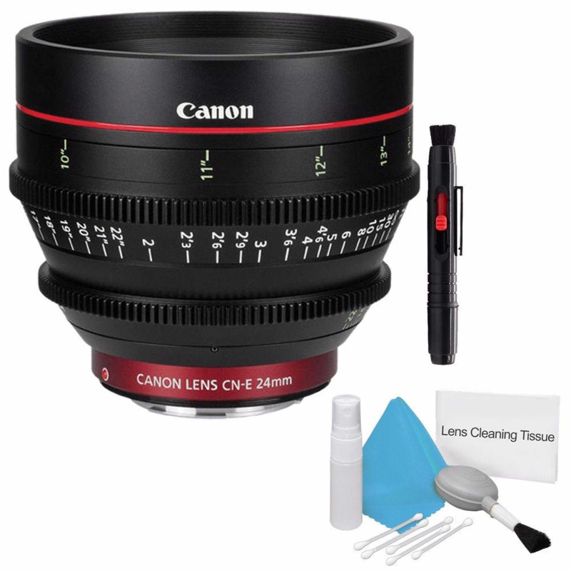 Canon CN-E 24mm T1.5 L F Cine Lens (International Model) + Deluxe Cleaning Kit