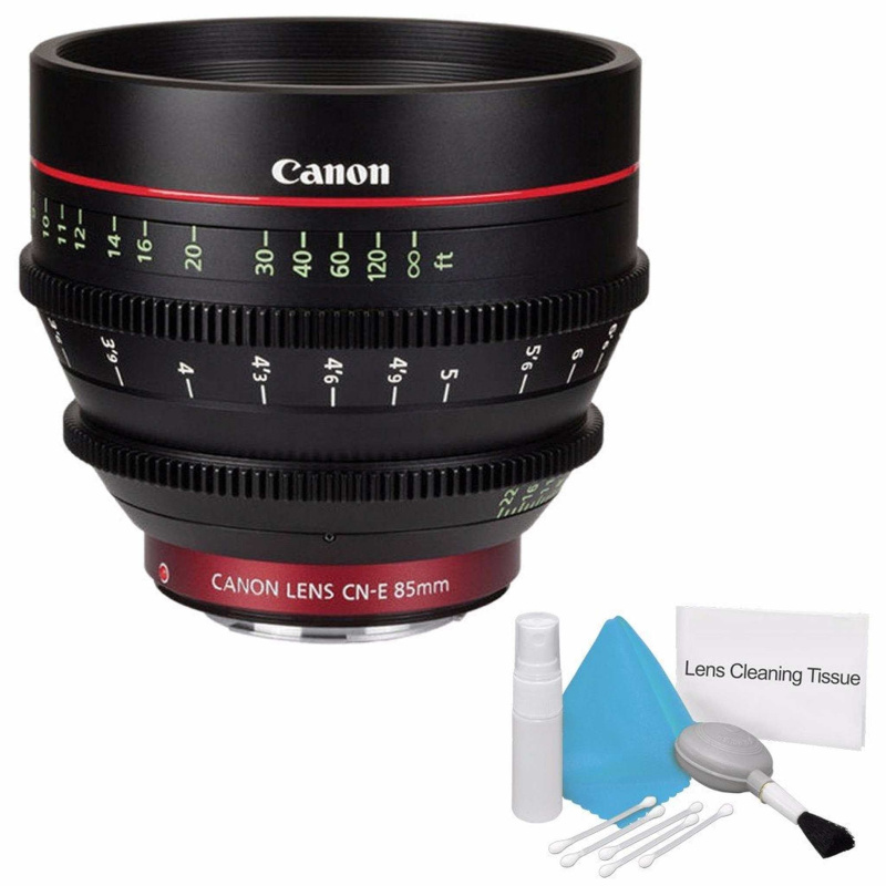 Canon CN-E 85mm T1.3 L F Cine Lens (International Model) + Deluxe Cleaning Kit