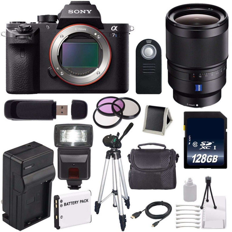 Sony Alpha a7S II a7S Mark II a7SII ILCE7SM2/B Mirrorless Digital Camera (International Model) + Sony Distagon T FE 35mm Lens Amazing Bundle
