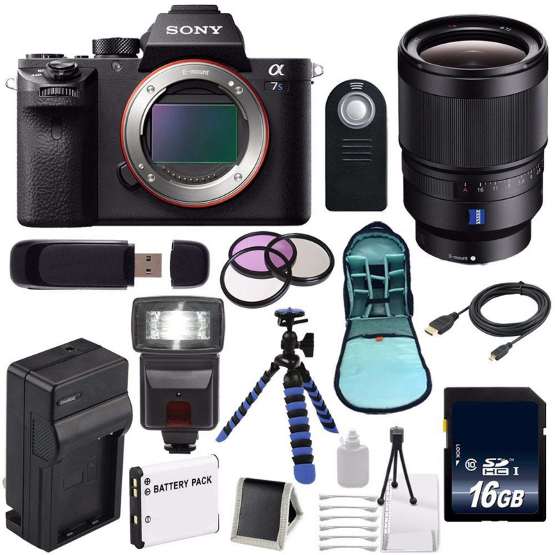 Sony Alpha a7S II a7S Mark II a7SII ILCE7SM2/B Mirrorless Digital Camera (International Model) + Sony Distagon T FE 35mm Lens Innovative Bundle