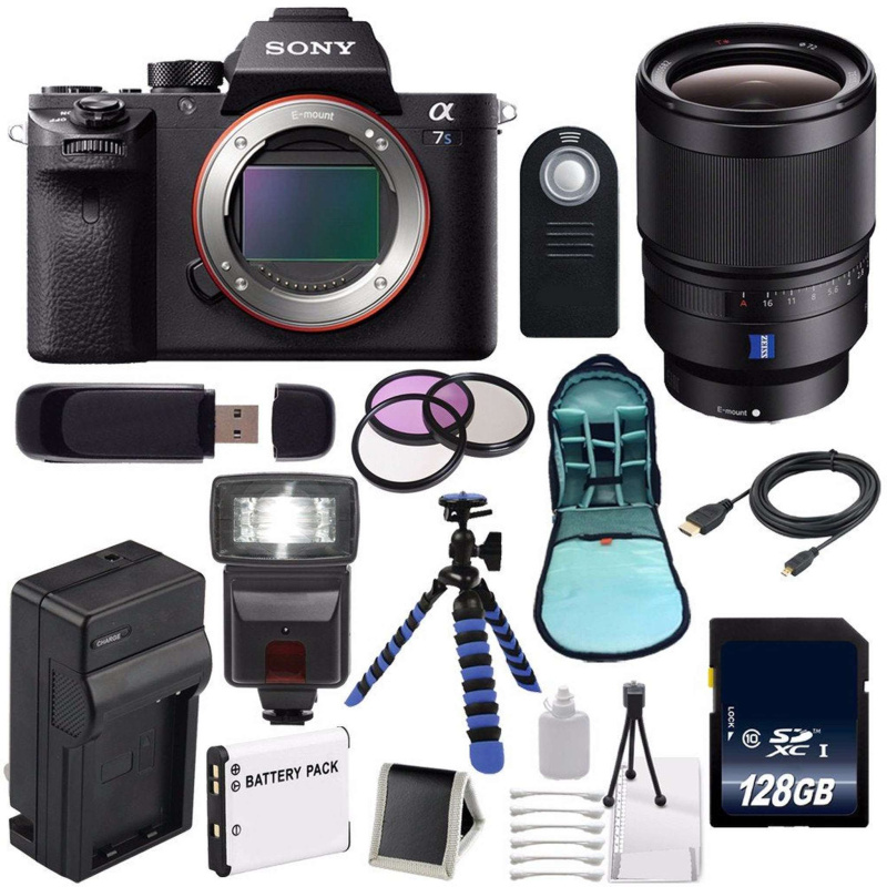 Sony Alpha a7S II a7S Mark II a7SII ILCE7SM2/B Mirrorless Digital Camera (International Model) + Sony Distagon T FE 35mm Lens Premium Bundle