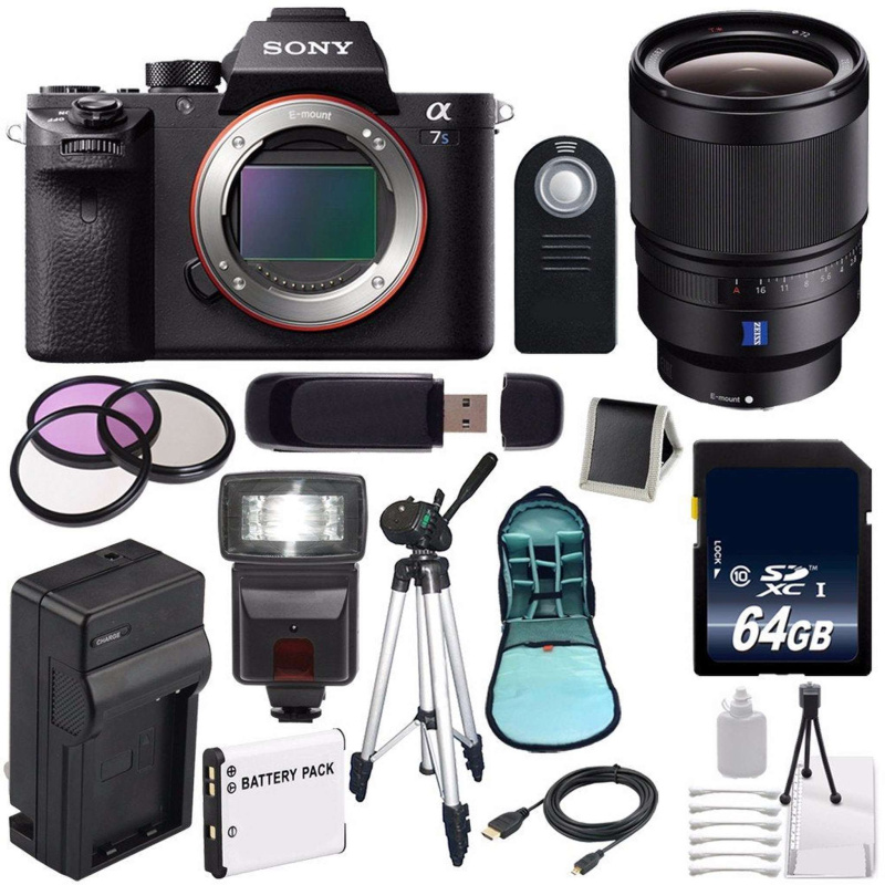 Sony Alpha a7S II a7S Mark II a7SII ILCE7SM2/B Mirrorless Digital Camera (International Model) + Sony Distagon T FE 35mm Lens Outdoor Bundle