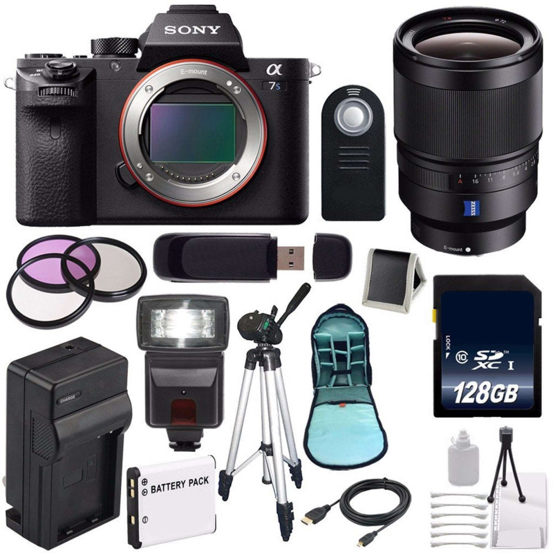 Sony Alpha a7S II a7S Mark II a7SII ILCE7SM2/B Mirrorless Digital Camera (International Model) + Sony Distagon T FE 35mm Lens Advanced Bundle