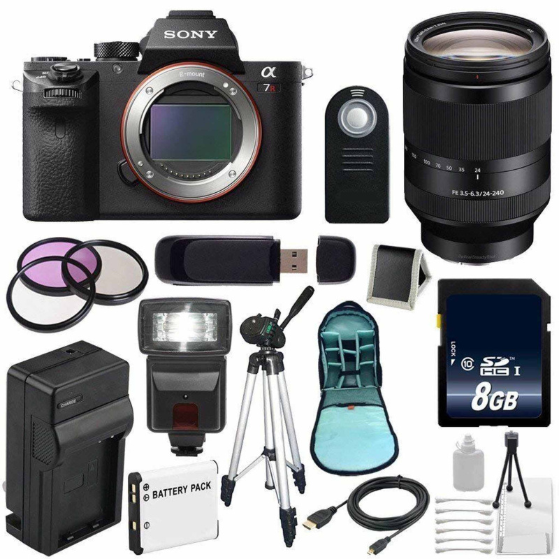 Sony Alpha a7R II Mirrorless Digital Camera (International Model) + Sony FE 24-240mm f/3.5-6.3 OSS Lens + 72mm 3 Piece F