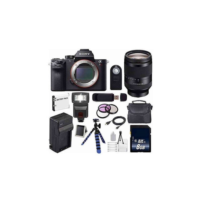Sony Alpha a7R II Mirrorless Digital Camera (International Model) + Sony FE 24-240mm f/3.5-6.3 OSS Lens + 72mm 3 Piece F