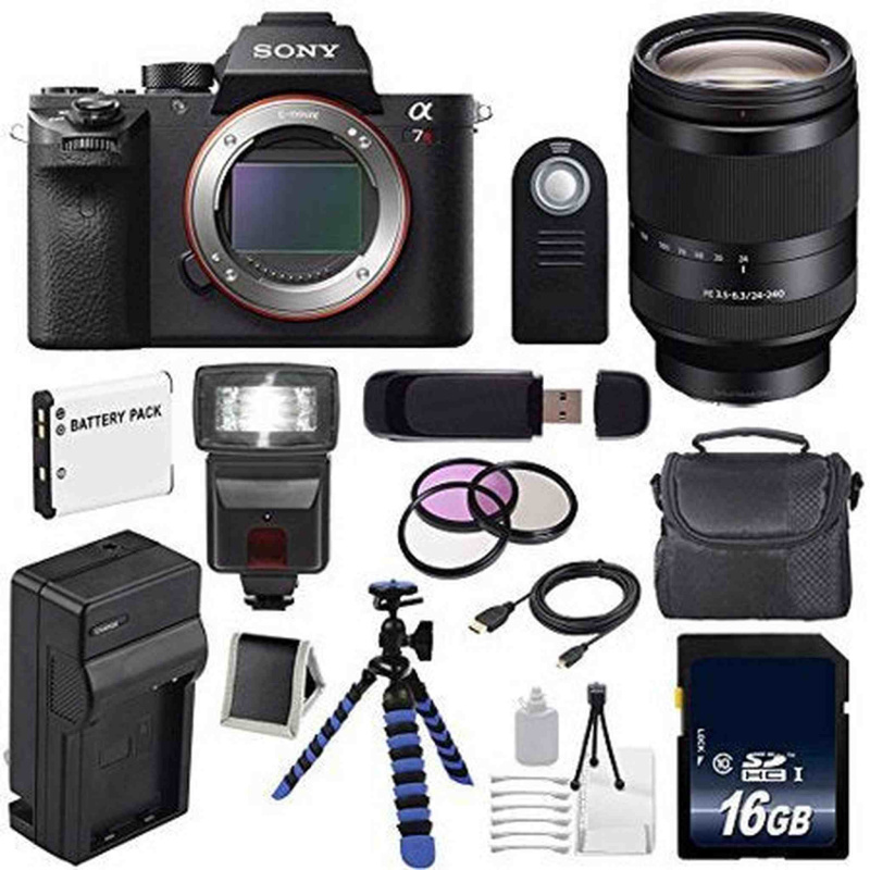 Sony Alpha a7R II Mirrorless Digital Camera (International Model) + Sony FE 24-240mm f/3.5-6.3 OSS Lens + 72mm 3 Piece Advanced Bundle