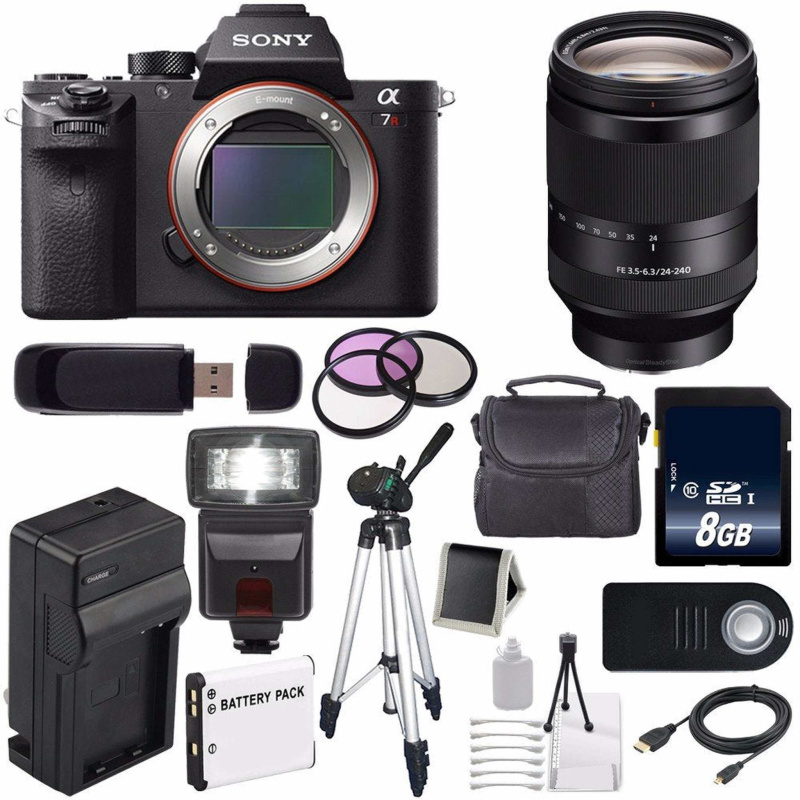 Sony Alpha a7R II Mirrorless Digital Camera (International Model) + Sony FE 24-240mm f/3.5-6.3 OSS Lens + 72mm 3 Piece F