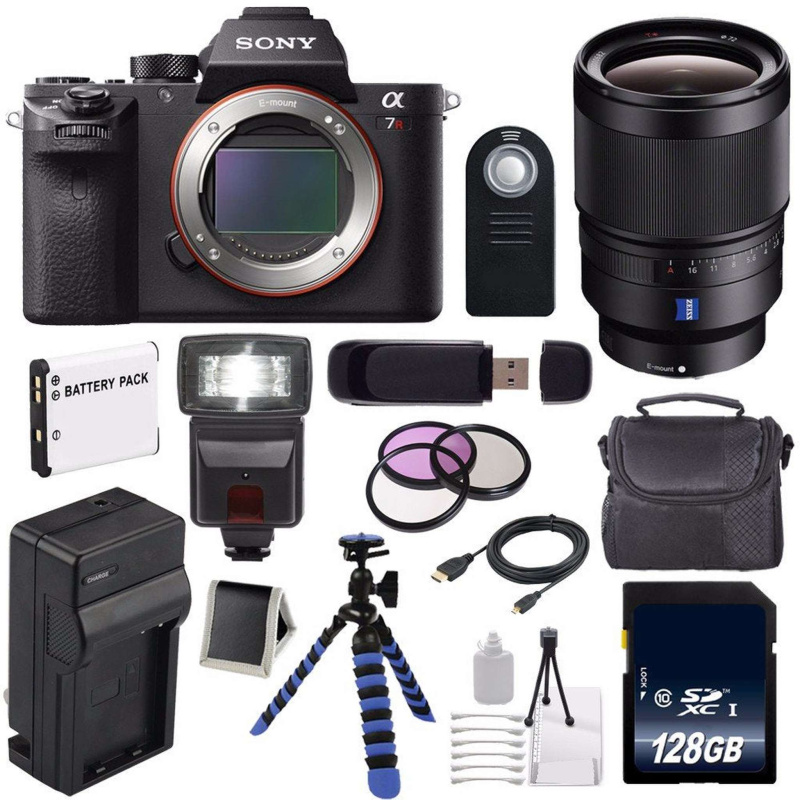 Sony Alpha a7R II Mirrorless Digital Camera (International Model) + Sony Distagon T FE 35mm f/1.4 ZA Lens + 72mm 3 Piece Complete Bundle