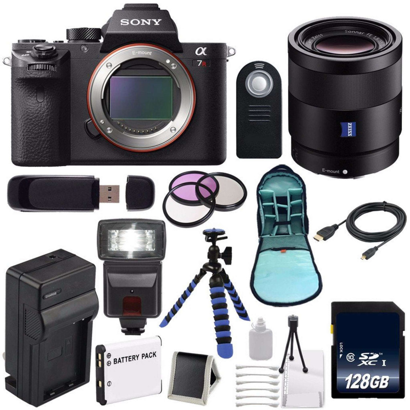 Sony Alpha a7R II Mirrorless Digital Camera (International Model) + Sony Sonnar T FE 55mm f/1.8 ZA Lens + 49mm 3 Piece Ultimate Bundle