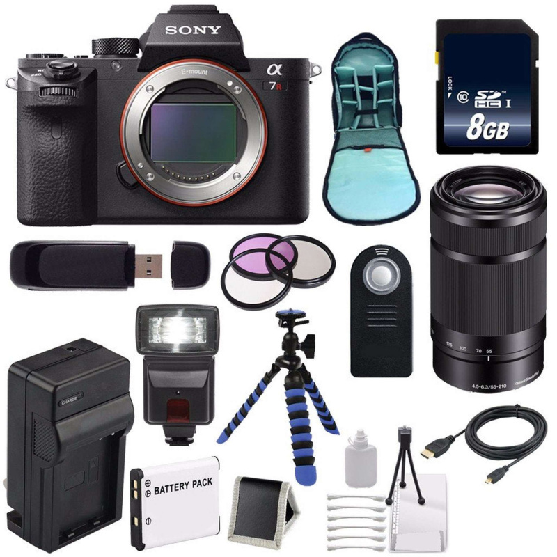 Sony Alpha a7R II Mirrorless Digital Camera (International Model) + Sony E 55-210mm f/4.5-6.3 OSS E-Mount Lens (Black) +