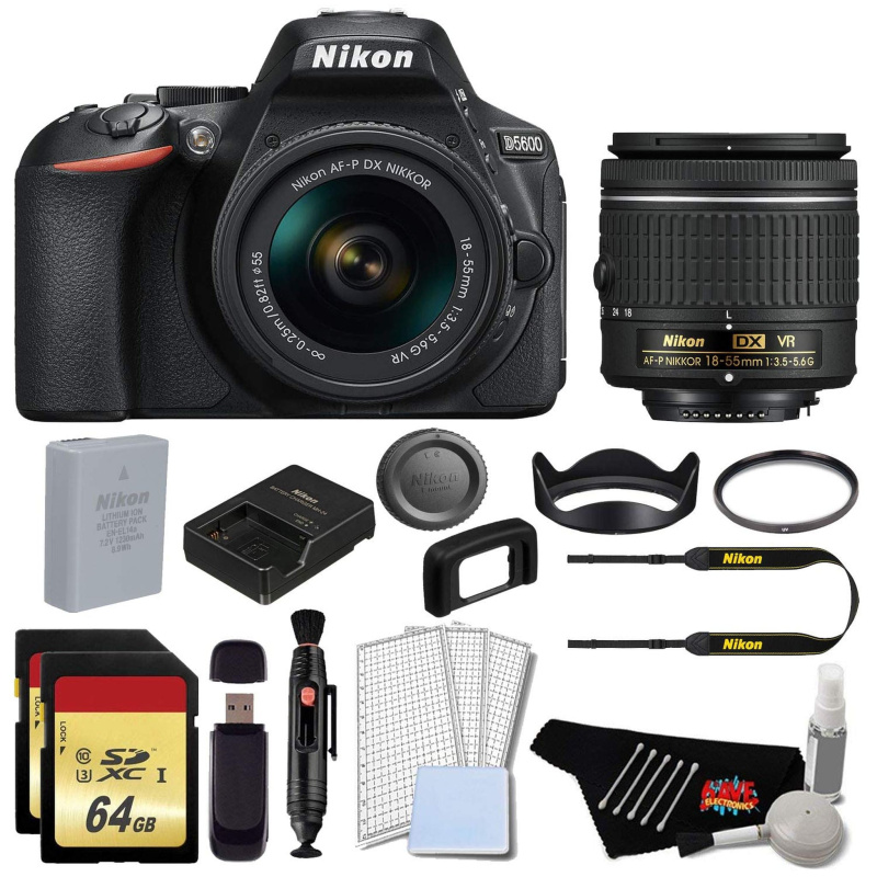 Nikon D5600 DSLR Camera with 18-55mm Lens (International Model) Complete Advanced Bundle