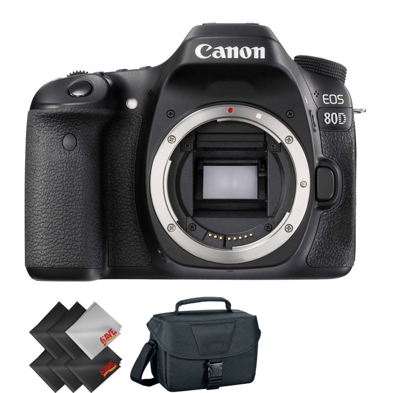 Canon EOS 80D DSLR Camera (Body Only) + 2 Year Accidental Warranty (International Model)
