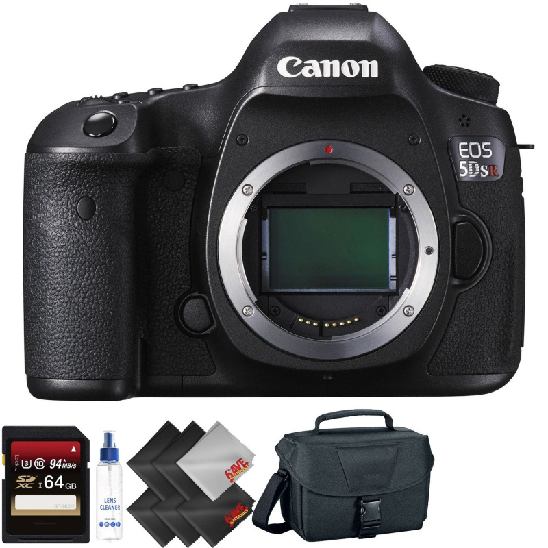 Canon EOS 5DS R DSLR Camera (Body Only) + 64GB Memory Card + 1 Year Warranty (International Model)