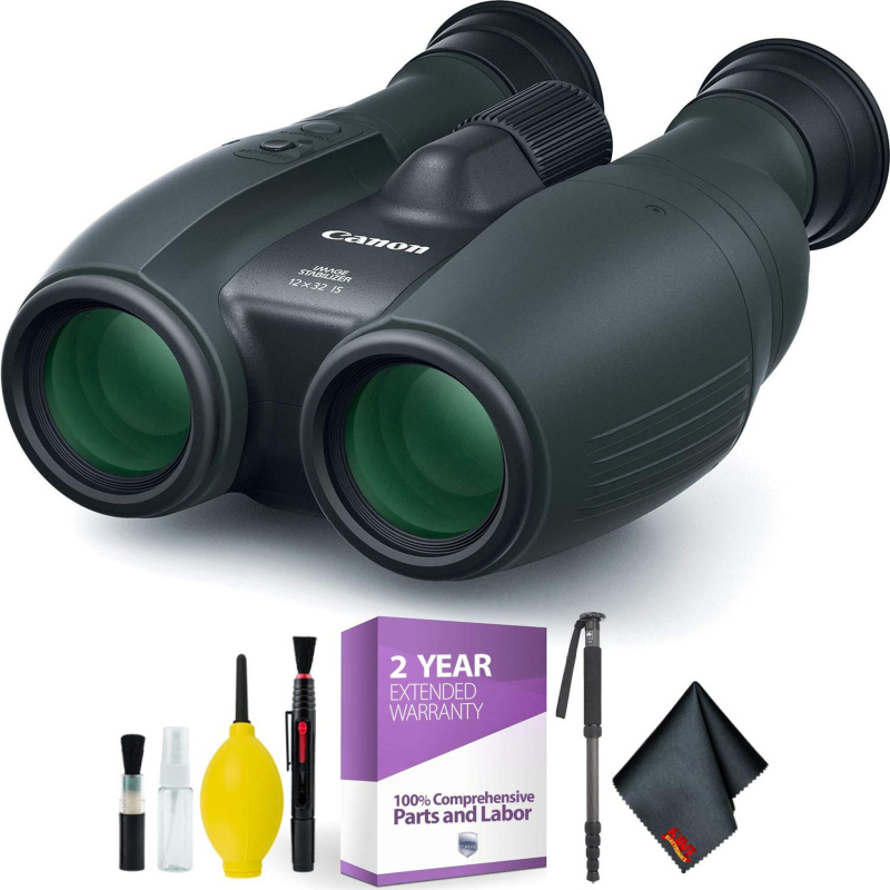 Canon 12x32 is Image Stabilized Binocular + Cleaning Kit + 2 Year Extended Warranty (International Model)