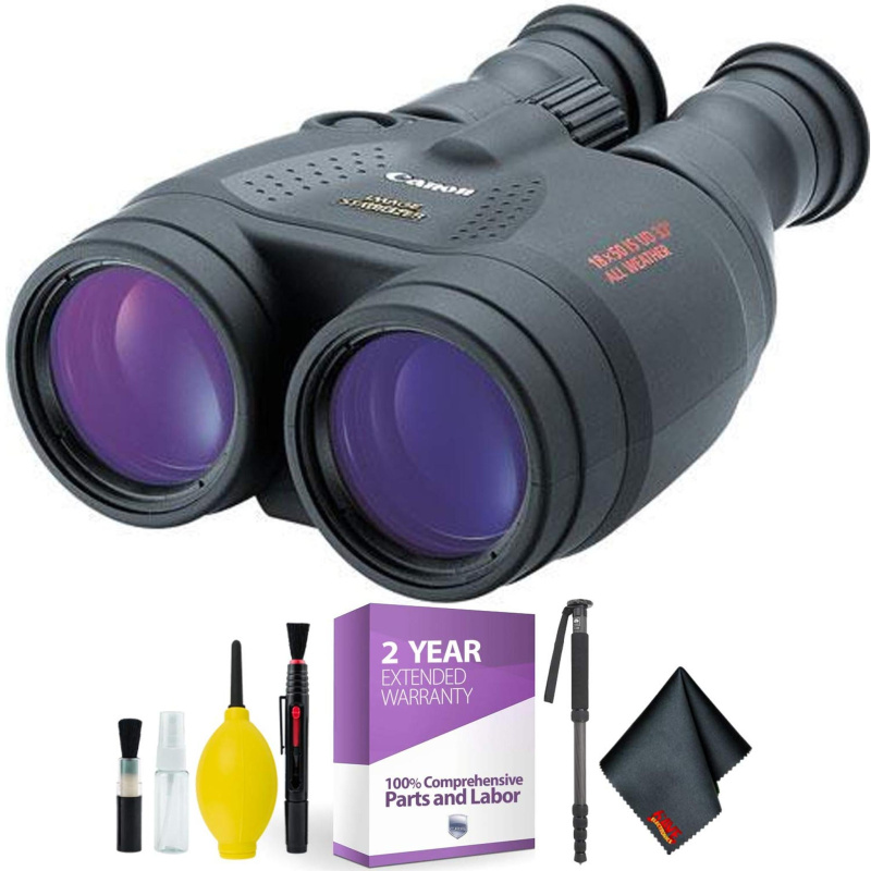 Canon?18x50 is Image Stabilized Binocular + Cleaning Kit + 2 Year Extended Warranty (International Model)