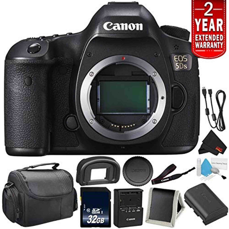 Canon EOS 5DS Digital SLR Camera 0581C002 (Body Only)- Camera Bundle with 32GB Memory Card (International Version) Ultimate Bundle (International Mode