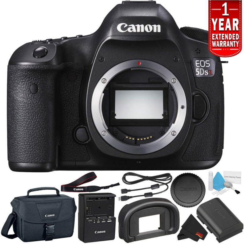 Canon EOS 5DS R Digital SLR Camera (Body Only)- Starter Bundle (International Version) (International Model)