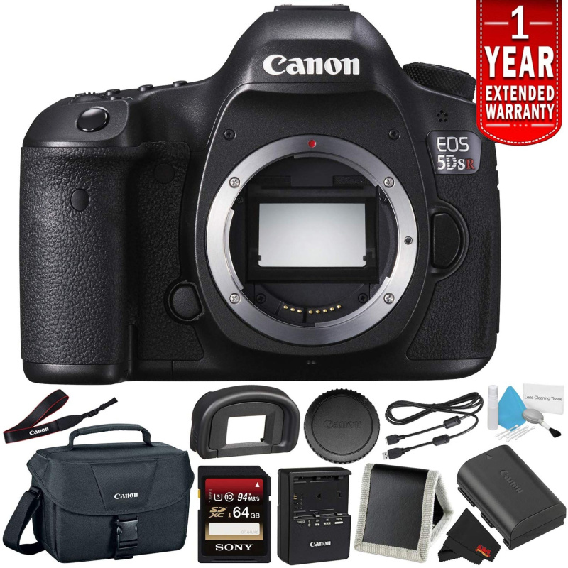 Canon EOS 5DS R Digital SLR Camera (Body Only)- Camera Bundle with 32GB Memory Card + More (International Version) (International Model)