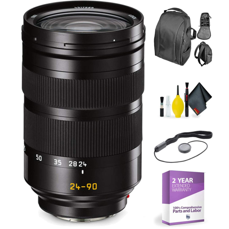 Leica SL 24-90mm f/2.8-4 ASPH. Lens (11176) + Deluxe Lens Cleaning Kit Bundle
