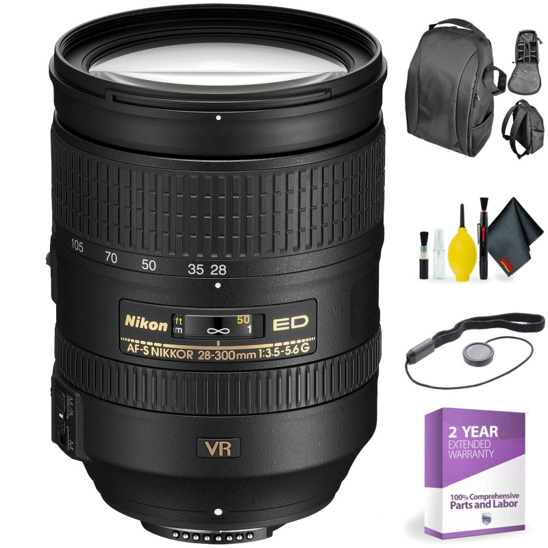 Nikon 28-300 3.5-5.6 AF-S ED VR + Deluxe Lens Cleaning Kit