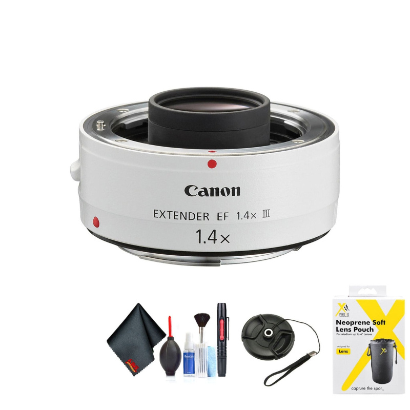 Canon Extender EF 1.4X III for 0 Mount + Accessories (International Model with 2 Year Warranty)