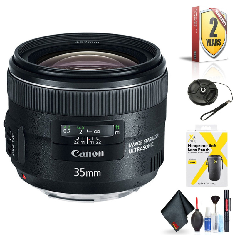 Canon EF 35mm f/2 is USM Lens for Canon EF Mount + Accessories (International Model with 2 Year Warranty)
