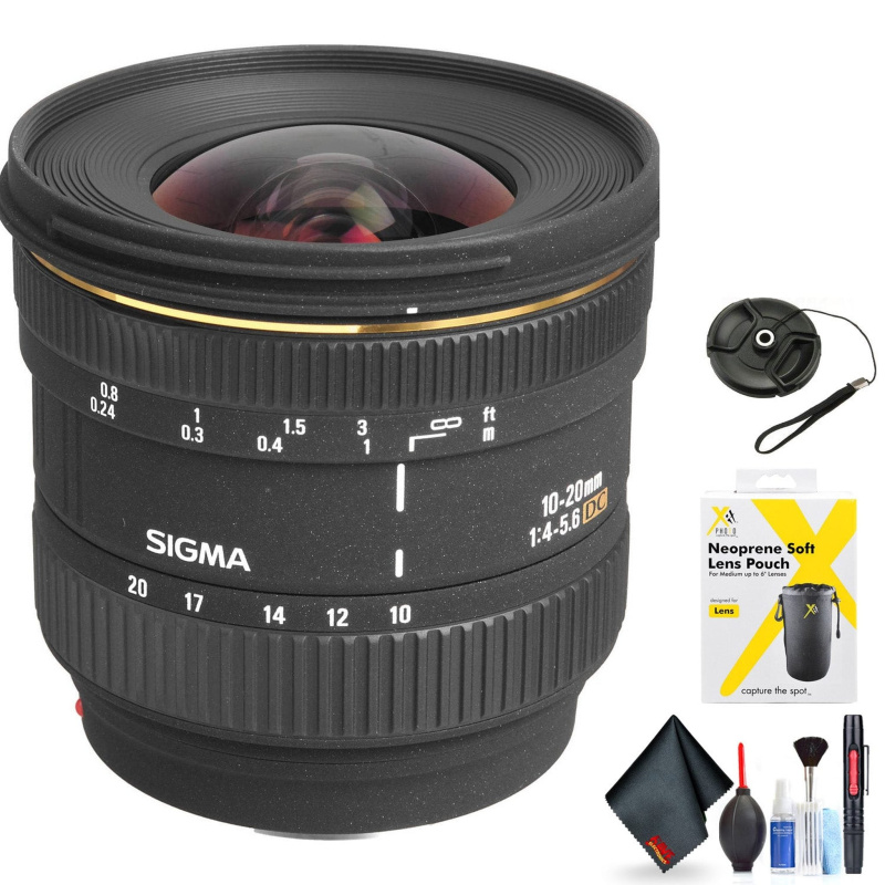 Sigma?10-20mm f/4-5.6D EX DC Lens for Sony A? for Sony A Mount + Accessories (International Model with 2 Year Warranty)