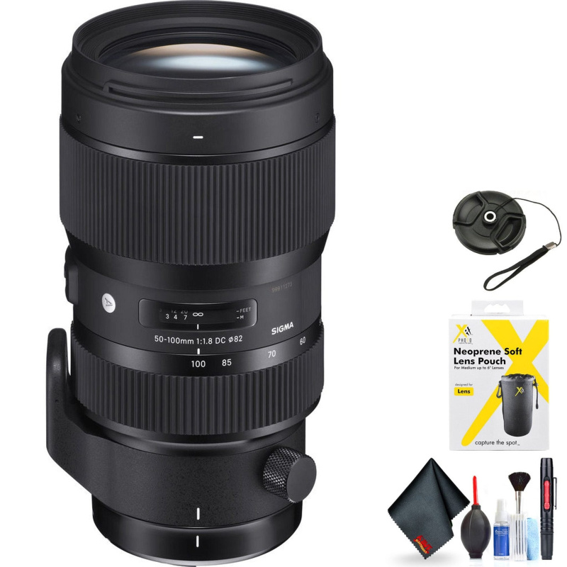 Sigma 50-100mm f/1.8 DC HSM Art Lens for Nikon F for Nikon F Mount + Accessories (International Model with 2 Year Warran