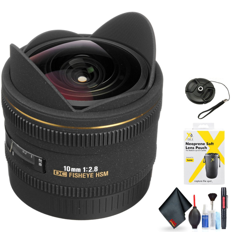 Sigma 10mm F2.8 EX DC HSM Fisheye for Sigma SA Mount + Accessories (International Model)