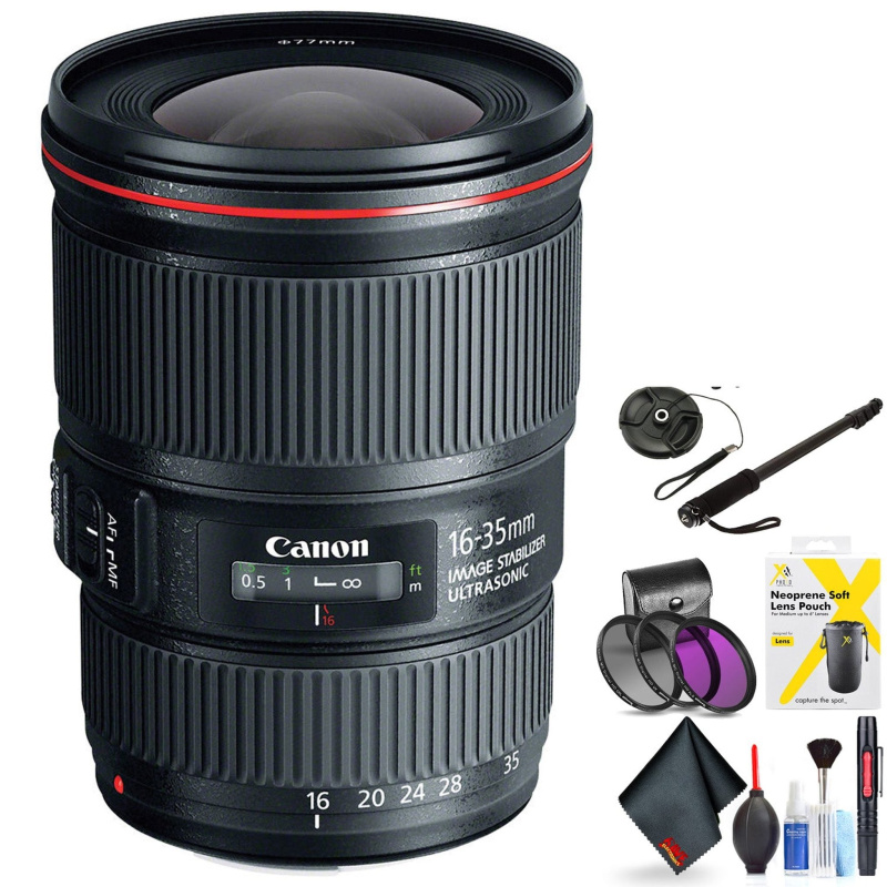 Canon EF 16-35mm F/4L is USM Lens for Canon 6D, 5D Mark IV, 5D Mark III, 5D Mark II, 6D Mark II, 5Dsr, 5Ds, 1Dx, 1Dx Mar (International Model)