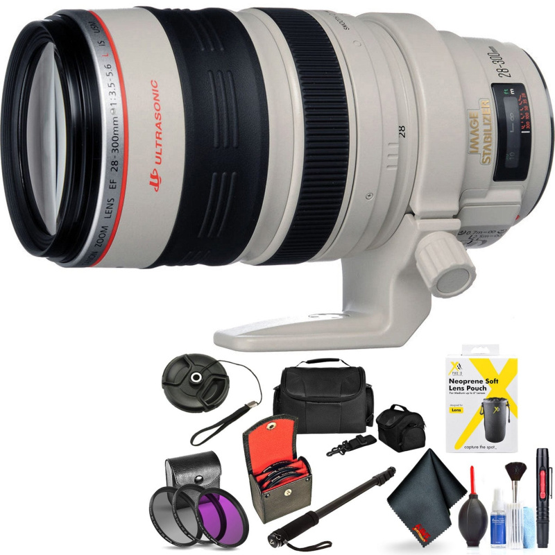 Canon EF 28-300mm F/3.5-5.6L is USM Lens for Canon 6D, 5D Mark IV, 5D Mark III, 5D Mark II, 6D Mark II, 5Dsr, 5Ds, 1Dx, (International Model)