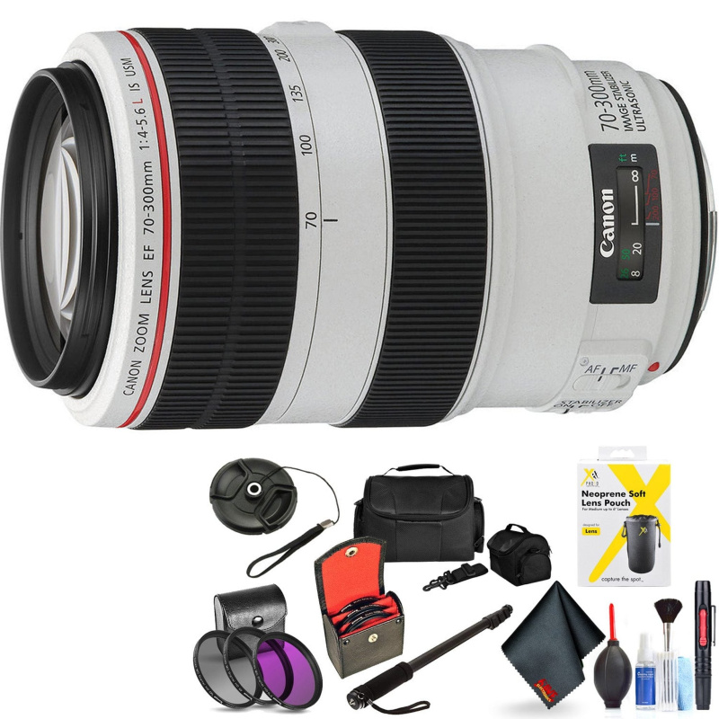 Canon EF 70-300mm F/4-5.6L is USM Lens for Canon 6D, 5D Mark IV, 5D Mark III, 5D Mark II, 6D Mark II, 5Dsr, 5Ds, 1Dx, 1D (International Model)