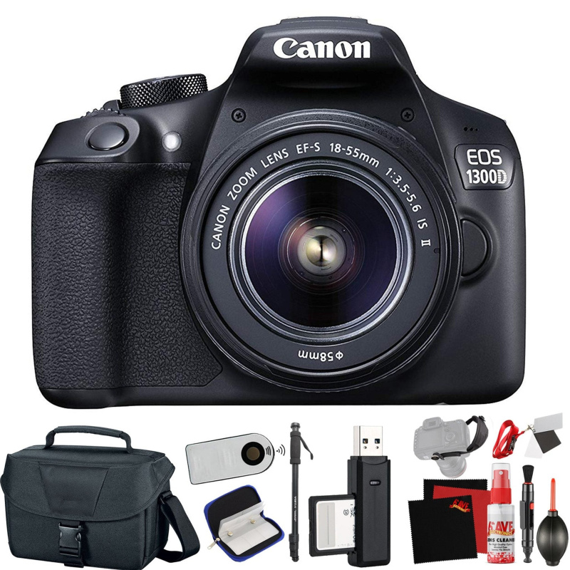 Canon EOS Rebel T6 Digital SLR Camera Kit with EF-S 18-55mm f/3.5-5.6 DC III Lens with Extra Accessory Bundle (International Model)