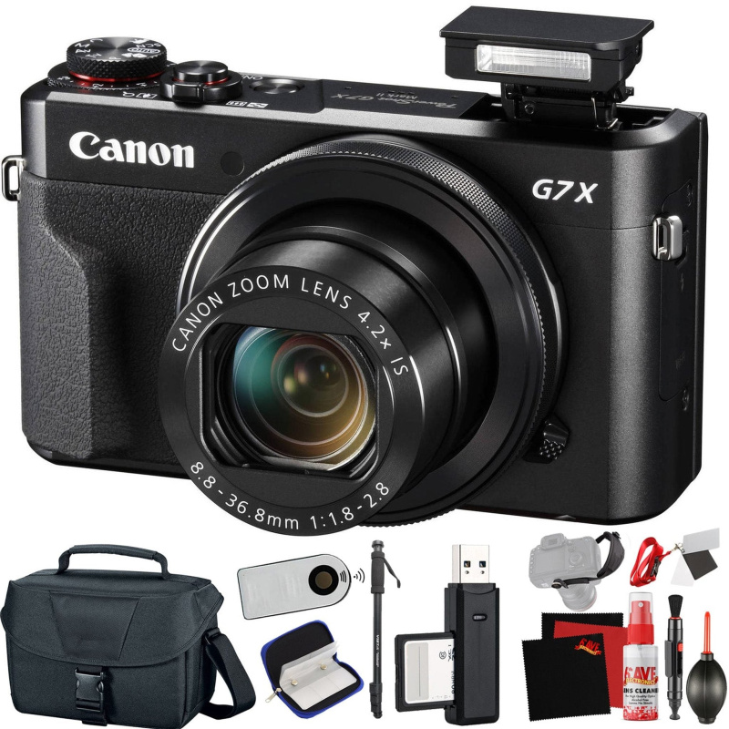 Canon PowerShot G7 X Mark II Digital Camera (International Model) with Extra Accessory Bundle