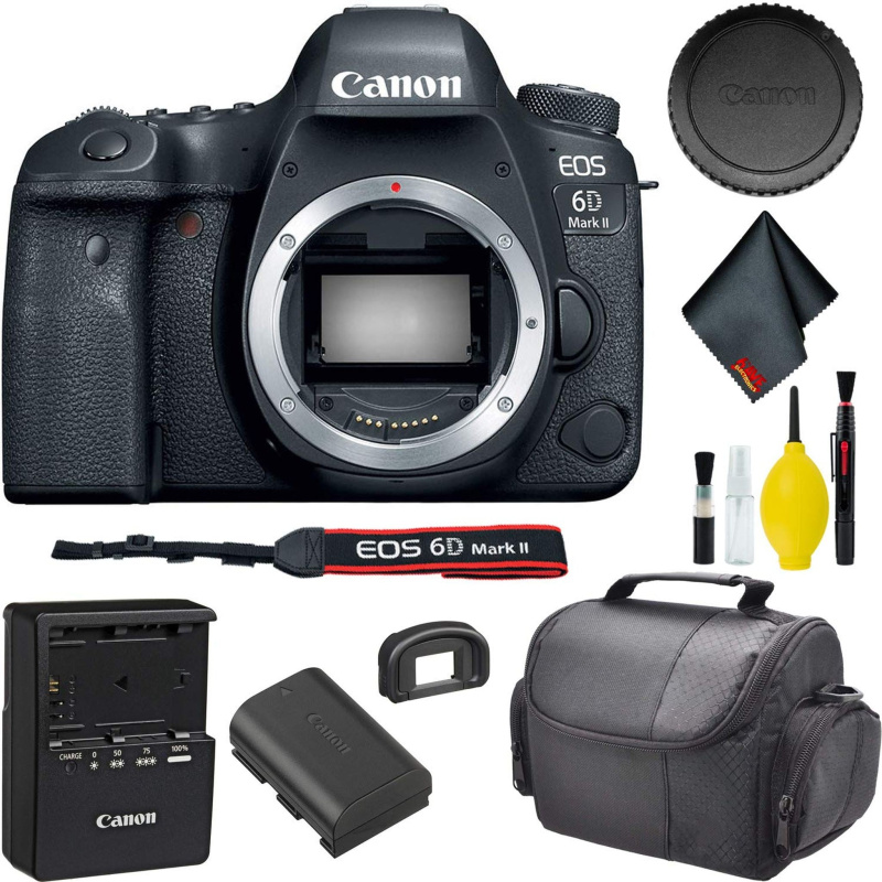 Canon EOS 6D Mark II DSLR Camera Base Bundle (International Model)