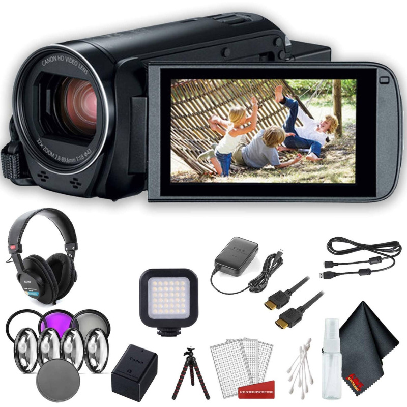 Canon VIXIA HF R800 Camcorder (Black) Advanced Accessory Bundle (International Model)