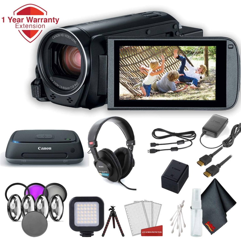 Canon VIXIA HF R800 Camcorder (Black) Master Accessory Bundle (International Model)