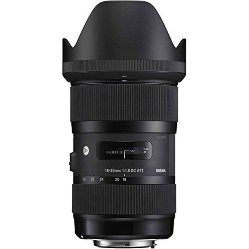 Sigma 210101 18-35mm F1.8 DC HSM Lens for Canon APS-C DSLRs (Black) International version (No Warranty) (International Model)