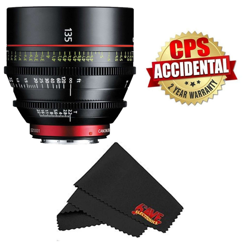 Canon CN-E Cinema Prime Lens (International Version) 2 Year Warranty (135MM) (International Model)