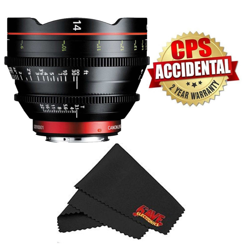 Canon CN-E Cinema Prime Lens (International Version) 2 Year Warranty (14MM) (International Model)