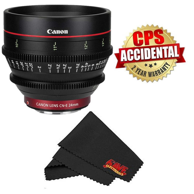 Canon CN-E Cinema Prime Lens (International Version) 2 Year Warranty (24MM) (International Model)
