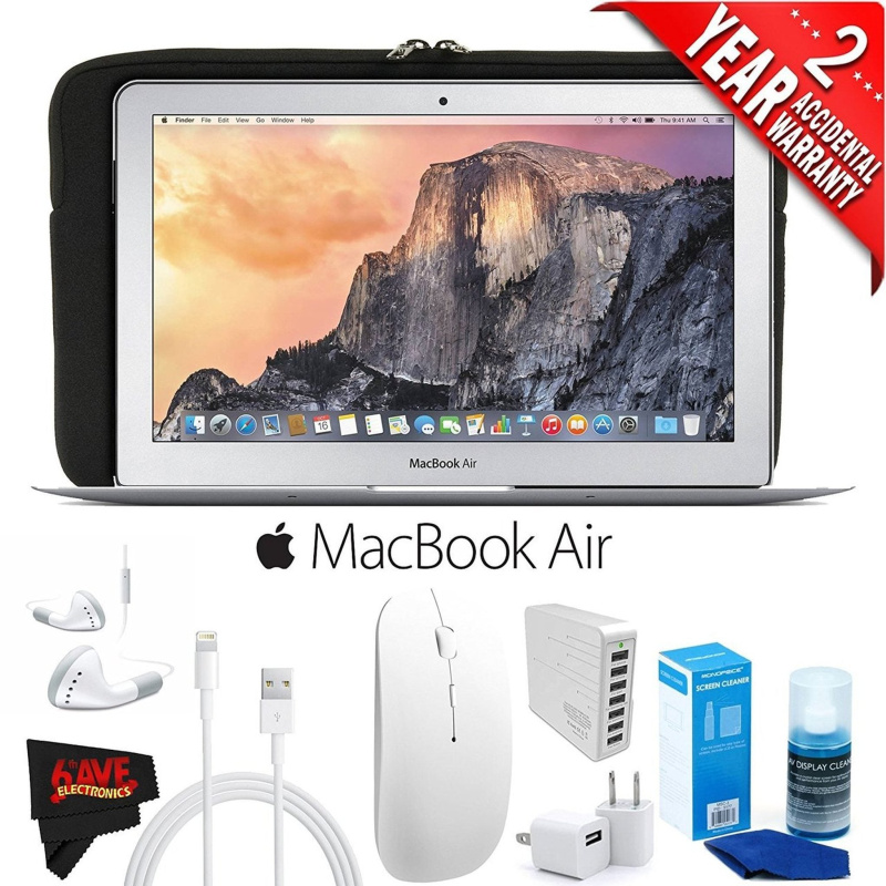 Apple 11.6-Inch MacBook Air (Early 2015) with Padded Case